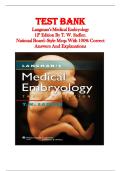 Test Bank for Langman's Medical Embryology 12th Edition &ndash; 100&percnt; Correct National Board-Style MCQs & Explanations
