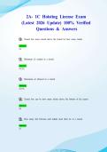 2A- 1C Hoisting License Exam &lpar;Latest 2026 Update&rpar; 100&percnt; Verified Questions & Answers