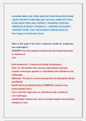 CALMHSA MEDI-CAL PEER SUPPORT CERTIFICATION EXAM   &vert; MOST RECENT EXAM 2026-2027 ACTUAL COMPLETE REAL  EXAM QUESTIONS AND CORRECT ANSWERS &lpar;VERIFIED  ANSWERS&rpar; ALREADY GRADED A&plus; &vert; ASSURED SUCCESS&excl;&excl;           &vert; NEWEST EXAM &vert; JUST RELEASED&excl;&excl; CalMHSA Medi-Cal  