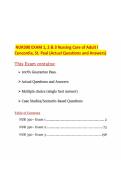 NUR390 EXAM 1&comma; 2 & 3 Nursing Care of Adult I Concordia&comma; St&period; Paul &lpar;Actual Questions and Answers&rpar;&period;pdf