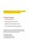 NUR390 EXAM 1 Nursing Care of Adult I Concordia&comma; St&period; Paul &lpar;Actual Questions and Answers&rpar;&period;pdf