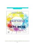 Test Bank for Fundamentals of Nursing&colon; Active Learning for Collaborative Practice 3rd Edition By Barbara L Yoost LATEST VERSION