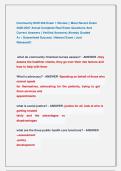 Community NUR 206 Exam 1 Review &vert;&vert; Most Recent Exam   2026-2027 Actual Complete Real Exam Questions And               Correct Answers &lpar; Verified Answers&rpar; Already Graded                           A&plus; &vert; Guaranteed Success &vert; Newest Exam &vert; Just                