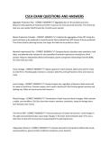 CSCA EXAM QUESTIONS AND ANSWERS