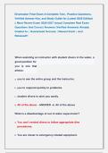 Divemaster Final Exam A Complete Test &comma; Practice Questions&comma;  Verified Answer Key&comma; and Study Guide for &lpar;Latest 2026 Edition&rpar;  &vert;&vert; Most Recent Exam 2026-2027 Actual Complete Real Exam  Questions And Correct Answers &lpar;Verified Answers&rpar; Already  Graded A&plus; &vert; Gua