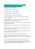 GEORGIA PROPERTY AND CASUALTY UPDATED QUESTIONS AND ANSWERS GRADED