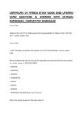 CERTIFICATE OF FITNESS STUDY GUIDE 2026 UPDATED EXAM QUESTIONS & ANSWERS WITH DETAILED RATIONALES &vert; INSTANT PDF DOWNLOAD