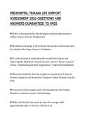 PREHOSPITAL TRAUMA LIFE SUPPORT ASSESSMENT 2026 QUESTIONS AND ANSWERS GUARANTEED TO PASS