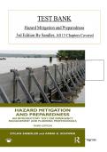 Test Bank&colon; Hazard Mitigation and Preparedness &lpar;3rd Edition&rpar; &ndash; Dylan Sandler & Anna K&period; Schwab