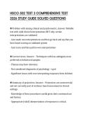 HSCO 502 TEST 3 COMPREHENSIVE TEST 2026 STUDY GUIDE SOLVED QUESTIONS