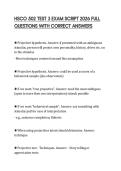 HSCO 502 TEST 3 EXAM SCRIPT 2026 FULL QUESTIONS WITH CORRECT ANSWERS