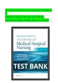 TEST BANK for Brunner & Suddarth&rsquo;s Textbook of Medical-Surgical Nursing&comma; 15th Edition &lpar;2026&rpar; by Janice L&period; Hinkle & Kerry H&period; Cheever &mdash; Complete Chapters with Verified Questions & Answers A&plus;