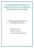 Test Bank&colon; Engineering Economy &lpar;9th Edition&rpar; &ndash; Leland Blank & Anthony Tarquin