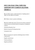 HSCO 506 EXAM 3 FINAL PAPER 2026 QUESTIONS WITH COMPLETE SOLUTIONS GRADED A&plus;