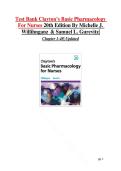 Test Bank Clayton&rsquo;s Basic Pharmacology For Nurses 20th Edition By Michelle J&period; Willihnganz & Samuel L&period; Gurevitz&vert; Chapter 1-48&vert; Updated
