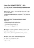 HSCO 506 EXAM 3 TEST SCRIPT 2026 QUESTIONS WITH FULL ANSWERS GRADED A&plus;
