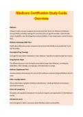Medicare Certification Study Guide Overview &ndash; PACE STUDY GUIDE 2026&sol;2027 COMPLETE QUESTIONS WITH VERIFIED CORRECT ANSWERS &vert;&vert; 100&percnt; GUARANTEED PASS &vert; NEWEST VERSION