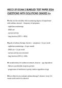 HSCO 511 EXAM 2 BUNDLED TEST PAPER 2026 QUESTIONS WITH SOLUTIONS GRADED A&plus;