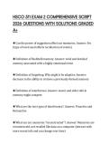 HSCO 511 EXAM 2 COMPREHENSIVE SCRIPT 2026 QUESTIONS WITH SOLUTIONS GRADED A&plus;