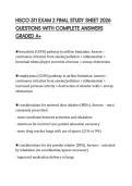 HSCO 511 EXAM 2 FINAL STUDY SHEET 2026 QUESTIONS WITH COMPLETE ANSWERS GRADED A&plus;