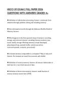 HSCO 511 EXAM 2 FULL PAPER 2026 QUESTIONS WITH ANSWERS GRADED A&plus;
