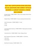 ASAP PACE Certification Exam &ndash; PACE STUDY GUIDE 2026&sol;2027 COMPLETE QUESTIONS WITH VERIFIED CORRECT ANSWERS &vert;&vert; 100&percnt; GUARANTEED PASS &vert; NEWEST VERSION