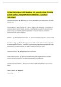 Critical thinking nur 200 Hondros&comma; 200 exam 1 critical thinking &lpar;Latest Update 2026&rpar; With Correct Answers &vert;Solutions &lpar;100&percnt;Pass&rpar;