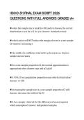 HSCO 511 FINAL EXAM SCRIPT 2026 QUESTIONS WITH FULL ANSWERS GRADED A&plus;