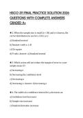 HSCO 511 FINAL PRACTICE SOLUTION 2026 QUESTIONS WITH COMPLETE ANSWERS GRADED A&plus;