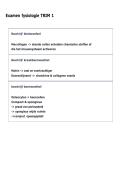   Examen fysiologie TRIM 1