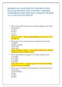 RESIDENTIAL ELECTRICIAN CERTIFICATION  EXAM &vert; QUESTIONS AND ANSWERS &vert; VERIFIED  ANSWERS PLUS RATIONALES &vert; ALREADY GRADED  A&plus; &vert; LATEST EXAM UPDATE