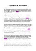 AHIP Final Exam Test Questions