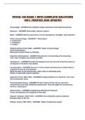 PSYCH 100 EXAM 1 WITH COMPLETE SOLUTIONS 100&percnt; VERIFIED 2026 UPDATE&excl;&excl;