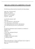 DELEGATED EXAMINING EXAM QUESTIONS AND ANSWERS 2026