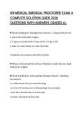 ATI MEDICAL SURGICAL PROCTORED EXAM A COMPLETE SOLUTION GUIDE 2026 QUESTIONS WITH ANSWERS GRADED A&plus;