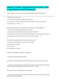 Notary Public Appointment Exam Part 2 Questions and Answers&period;