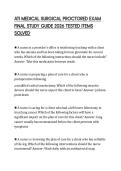 ATI MEDICAL SURGICAL PROCTORED EXAM FINAL STUDY GUIDE 2026 TESTED ITEMS SOLVEDATI MEDICAL SURGICAL PROCTORED EXAM FINAL STUDY GUIDE 2026 TESTED ITEMS SOLVED
