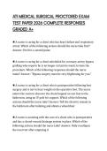 ATI MEDICAL SURGICAL PROCTORED EXAM TEST PAPER 2026 COMPLETE RESPONSES GRADED A&plus;