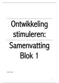 samenvatting ontwikkeling stimuleren 