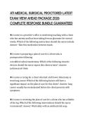 ATI MEDICAL SURGICAL PROCTORED LATEST EXAM VIEW AHEAD PACKAGE 2026 COMPLETE RESPONSE BUNDLE GUARANTEED