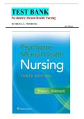 Test Bank for Psychiatric-Mental Health Nursing&comma; Tenth &lpar;10th&rpar; North American Edition by Sheila L&period; Videbeck &vert; Latest 2026 Edition &vert; Revised & Verified Answers