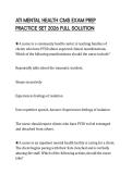ATI MENTAL HEALTH CMS EXAM PREP PRACTICE SET 2026 FULL SOLUTION