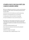 ATI MENTAL HEALTH CMS EXAM SCRIPT 2026 COMPLETE ANSWERS VERIFIED