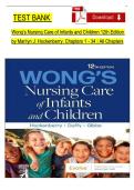 Test Bank for Wong's Nursing Care of Infants and Children 12th Edition Hockenberry