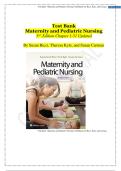 Test Bank for Maternity and Pediatric Nursing&comma; 3rd Edition by Susan Ricci & Theresa Kyle &vert; Latest Update 2026 &vert; 100&percnt; Guarantee Pass