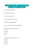 NURS 640 EXAM 1 QUESTIONS AND CORRECT ANSWERS 2026