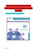 Test Bank for Introductory Mental Health Nursing 5th Edition by Cynthia Kincheloe Answers at the Back of Each Chapter