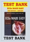 Test Bank for ECGs Made Easy&comma; 6th Edition by Barbara J&period; Aehlert &vert; Latest Update 2026 &vert; 100&percnt; Guarantee Pass