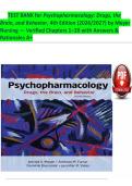 TEST BANK for Psychopharmacology&colon; Drugs&comma; the Brain&comma; and Behavior&comma; 4th Edition &lpar;2026&sol;2027&rpar; by Meyer &mdash; Verified Chapters 1&ndash;20&comma; NCLEX-Style Questions&comma; Answers with Detailed Rationales A&plus;