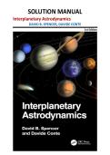 Interplanetary Astrodynamics Solution Manual &vert; Spencer & Conte &lpar;1st Edition&rpar;
